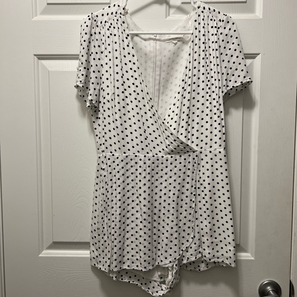 Polka dot romper